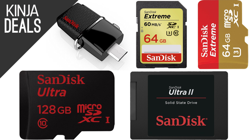 Illustration for article titled Today's Best Deals: Flash Storage, Treadmill, Lap Desk, and More